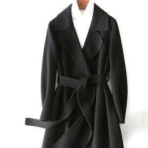 MASSIMO DUTTI 71% WOOL ROBE LONG COAT OVERSIZED SIZE S NWT $495